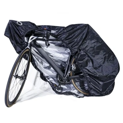 Abbildung von CCLIFE Fahrradabdeckung Wasserdicht mit Schlossösen 200 x 110 70cm Fahrrad Plane 210D Oxford Gewebe schutzhülle für Mountainbike Rennrad