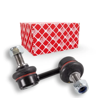 Abbildung von febi BILSTEIN 27987 Koppelstange Vorderachse links 65 M12 x 1,25 Plus mit selbstsichernder Mutter Stahl silber