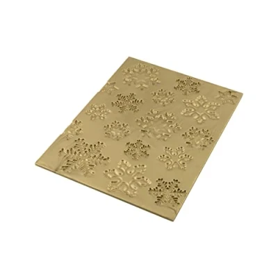 Abbildung von Silikomart MAT Frozen Buche Matte, Silikon, Gold, 25 x 18,5 0,6 cm, Silicone, 18.5 0.6 cm