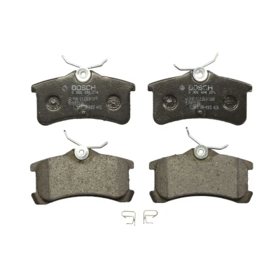 Abbildung von BOSCH 0 986 494 274 Bremsbelagsatz Low Metallic mit akustischer Verschleißwarnung TOYOTA: Avensis I Saloon, Corolla VIII Liftback, Saloon
