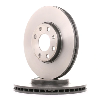 Abbildung von BREMBO COATED DISC LINE 09.7628.11 Bremsscheibe 256 24 4 innenbelüftet beschichtet mit Schrauben OPEL: Astra G CC, Convertible