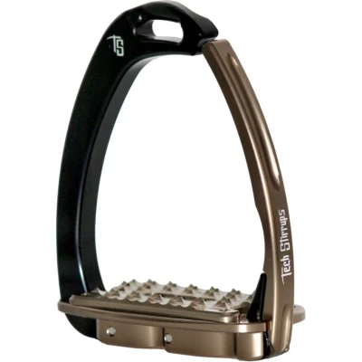 Abbildung von Tech Stirrups Steigbügel Venice Sloped EVO Schw./Braun Adult