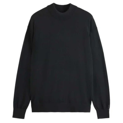 Abbildung von Scotch &amp; Soda CORE Dropped Shoulder MOCK NECK Strickpullover, Herren, Größe: Medium, Black