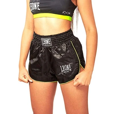 Abbildung von LEONE 1947, Basic W Kick Thai Shorts, Frau, Schwarz, S, AB801