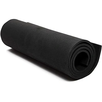 Abbildung von Schwarze EVA Schaumstoffplatten, Rolle für Cosplay Schaumstoff, 6 mm, 34,8 x 99,1 cm