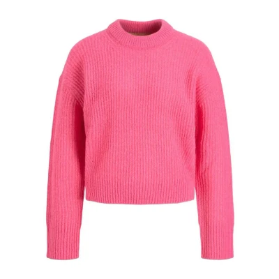 Abbildung von JJXX Jjember Fluffy CREW NECK Strickpullover, Damen, Größe: Small, Carmine rose