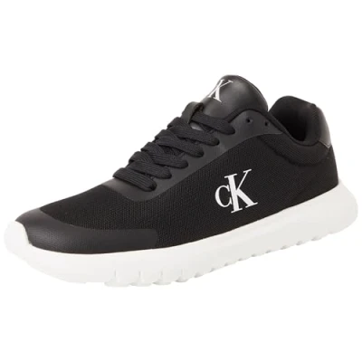 Abbildung von Calvin Klein Damen Runner Sneaker Eva Mesh Sportlich, Schwarz (Black/Bright White), 41
