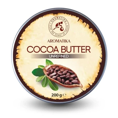 Abbildung von Cocoa Butter 200g Südafrika Kakao Unraffiniert Native Rein &amp; Natürlich Kakaobutter für Lippenpflege Stretch Marks Haare Körperbutter