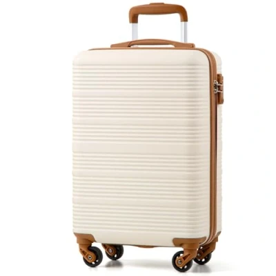Abbildung von COOLIFE Handgepäck Koffer 55x35x20cm passend für Ryanair, Lufthansa, Eurowings und co. Trolley mit sanften Rollen praktischem TSA Schloss, Reisekoffer, Kabinenkoffer