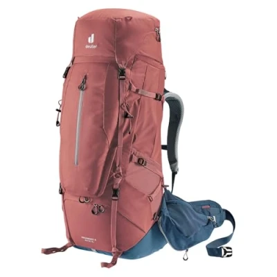 Abbildung von deuter Aircontact X 60+15 SL (Größe S) Damen Trekkingrucksack, Redwood ink