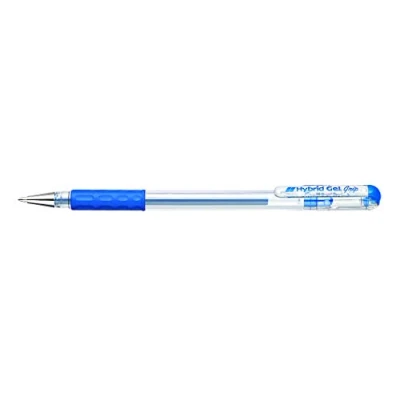 Abbildung von Pentel Hybrid Gel Grip Tintenroller 0,6 mm Schreibspitze 0,3 Strichbreite 12 Stück blau