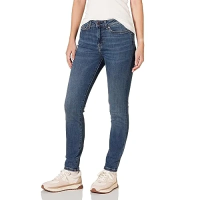 Abbildung von Amazon Essentials Damen Skinny Jeans mit Hohem Bund, Mittlere Waschung, 42 Lang