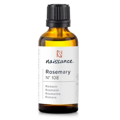 Abbildung von Naissance Rosmarinöl (Nr. 108) 50 ml 100% Naturreines Ätherisches Rosmarin Öl für Haare, Haarwachstum, Wimpern, Kopfhaut, Aromatherapie