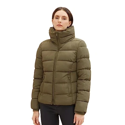 Abbildung von TOM Tailor Puffer Winterjacke, Damen, Größe: Medium, Jungle soil green