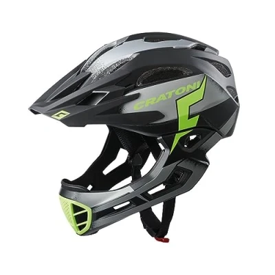 Abbildung von Cratoni C Maniac Helm, Black/Lime Matte, S M (52 56 cm)