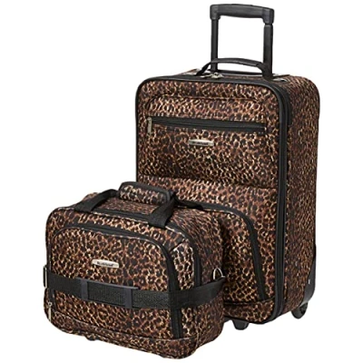 Abbildung von Rockland Modisches Softside Gepäck Set, Leopard, Einheitsgröße, Set