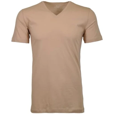 Abbildung von Ragman Herren 2 T Shirt Doppelpack Bodyfit mit V Ausschnitt, Light Skin, XL