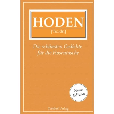 Abbildung von Hoden: die schönsten Gedichte für Hosentasche (Blanko Notizbücher mit lustigen Sprüchen)
