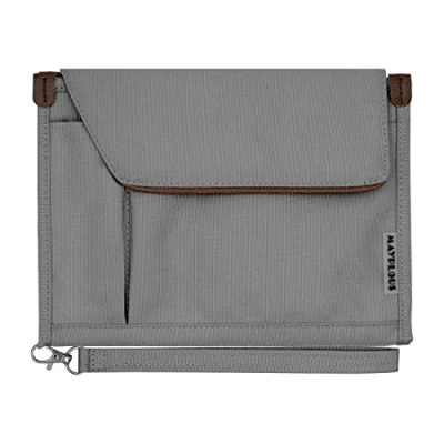 Abbildung von A5 Konferenzordner Business Organizer Tasche Notepad Tragetasche Dokumentenkoffer Portfolio (Rauchgrau)