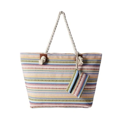 Abbildung von DonDon Strandtasche XXL Familie Badetasche Damen Beach bag groß mit Reißverschluss Ethno