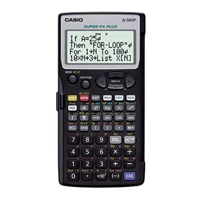 Abbildung von Casio FX 5800P technisch wissenschaftlicher Rechner, programmierbar mit natürlichem Display