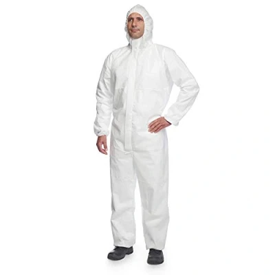 Abbildung von DuPont ProShield 20 Schutzanzug mit Kapuze, Kategorie III, Typ 5 und 6 Weiß Größe XXL