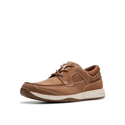 Abbildung von Clarks Herren Sailview Lace, Hellbraunes Nubuk, 41 EU