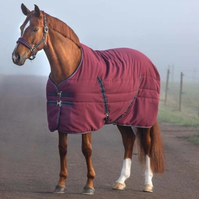 Abbildung von Horseware Stalldecke Rambo 100g Weinrot