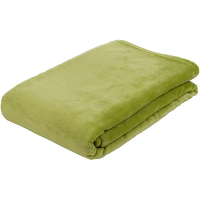Abbildung von Gözze Wohn und Kuscheldecke, Memphis, Hohes Stoffgewicht 300 g/m², 180 x 220 cm Grün