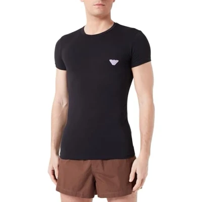 Abbildung von Emporio Armani T Shirt mit glänzendem Logoband