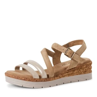Abbildung von s.Oliver Keilsandalette, Damen, Größe: 40, Beige comb Schuhe