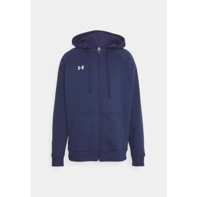 Abbildung von Under Armour Rival Hoodie Sweatjacke, Herren, Größe: Large, Midnight navy/white