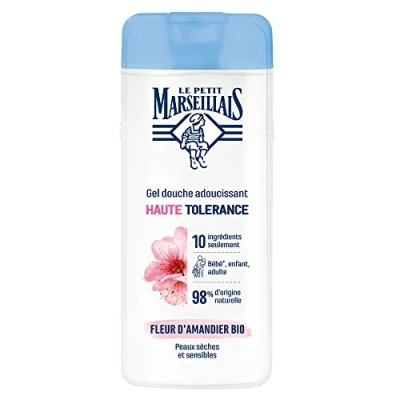 Abbildung von Le Petit Marseillais Hochverträgliches Bio Mandelblüten Duschgel (400 ml Flasche), 98% natürliche Inhaltsstoffe für trockene und empfindliche Haut