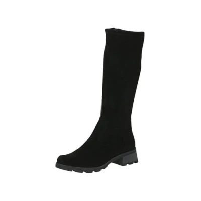 Abbildung von CAPRICE Damen Stiefel mit Absatz Kniehoch Vegan, Schwarz (Black Stretch), 38 EU