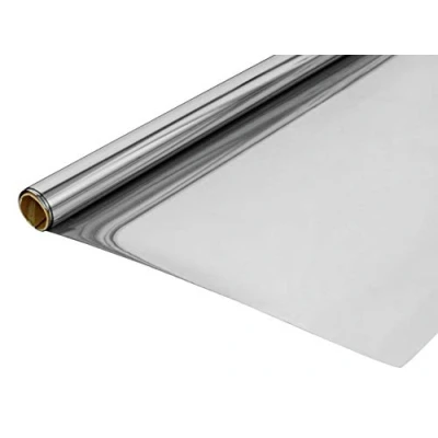 Abbildung von GARDINIA Statische Spiegelfolie, Sicht und Sonnenschutz, UV Schutz, Blickdicht, 100% PVC, 60 x 200 cm, Silber
