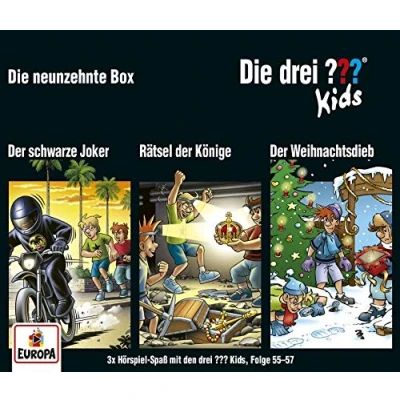 Abbildung von Die drei ??? Kids 3er Box 19. Folgen 55 57: Der schwarze Joker / Rätsel Könige Weihnachtsdieb