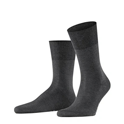 Abbildung von FALKE Herren Socken Firenze M SO Fil d&#039;Écosse Baumwolle einfarbig 1 Paar, Grau (Anthracite Melange 3190), 41 42