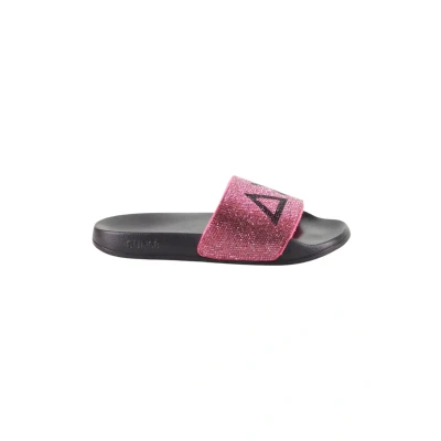 Abbildung von Sun68 LOGO Strass Badesandale, Damen, Größe: 37, Nero rosa Schuhe