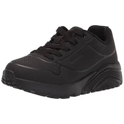 Abbildung von Skechers Jungen Uno Lite delodox Sneaker, Black Synthetic Trim L, 32 EU