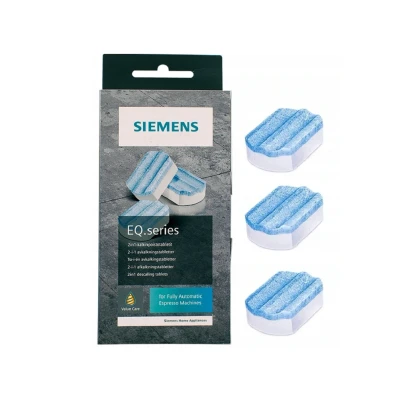 Abbildung von Siemens Multipack TZ80032A, 3x3 Entkalkungstabletten, schützt vor Korrosion, für Kaffeevollautomaten der EQ Serie, weiß