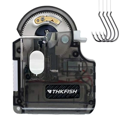 Abbildung von THKFISH Hakenbindegerät Angelhaken Angelzubehör Tragbare Elektrische Automatische Maschine Set