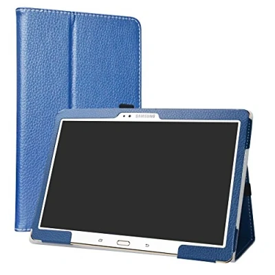 Abbildung von Labanema Galaxy Tab S 10.5 Hülle, Slim Fit Folio PU Leder dünne Kunstleder Schutzhülle Cover Schale Etui Tasche für Samsung T800 T805 (10,5 Zoll) Tablet Blau