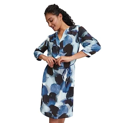 Abbildung von Cartoon MIT Muster Freizeitkleid, Damen, Größe: 38, Light blue