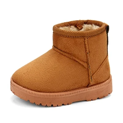 Abbildung von MK MATT KEELY Baby Winter Schuhe Kinder Jungen Mädchen Schneestiefel Kleinkind Plüsch Stiefel Khaki EU 25(CN27)