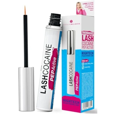 Abbildung von LASHCOCAINE PEP ACTIVE Wimpernserum ohne Hormone Schützt &amp; kräftigt die Wimpern Wimpernbooster mit Pflegekomplex von Svenja Walberg VEGAN MADE IN GERMANY 3,5ml