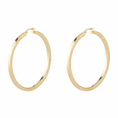 Abbildung von Guess Damen Ohrringe Creolen Goldfarben JUBE04200JWYG