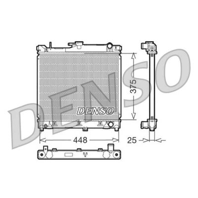 Abbildung von DENSO DRM47014 Kühler, Motorkühlung Aluminium 448 375 25 SUZUKI: Jimny Off Road