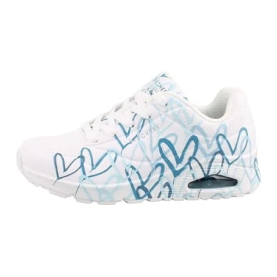 Abbildung von Skechers Sneaker low, Damen, Größe: 37, White/blue Schuhe