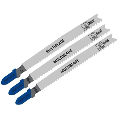 Abbildung von Multiblade Stichsägeblatt, für Metall, 100mm, Extra robust, 3 Stück