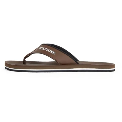 Abbildung von Tommy Hilfiger Padded Comfort Zehentrenner, Herren, Größe: 40, Legacy brown Schuhe